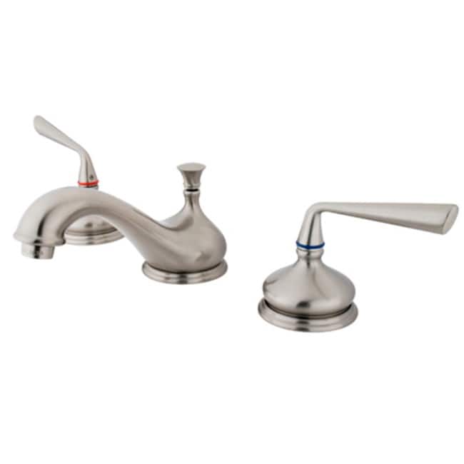 Kingston Brass Silver Sage Widespread Bathroom Faucet with Pop-Up
