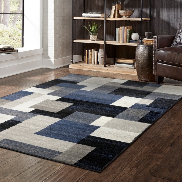Porch & Den Tulane Geometric Block Area Rug. Opens flyout.