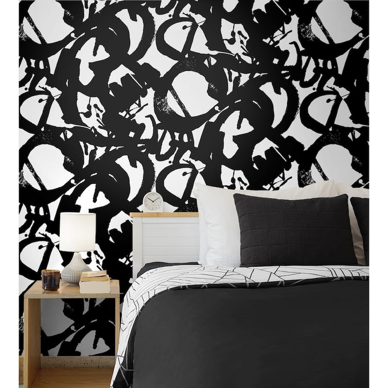 NextWall Inkblot Peel and Stick Wallpaper - 20.5 in. W x 18 ft. L