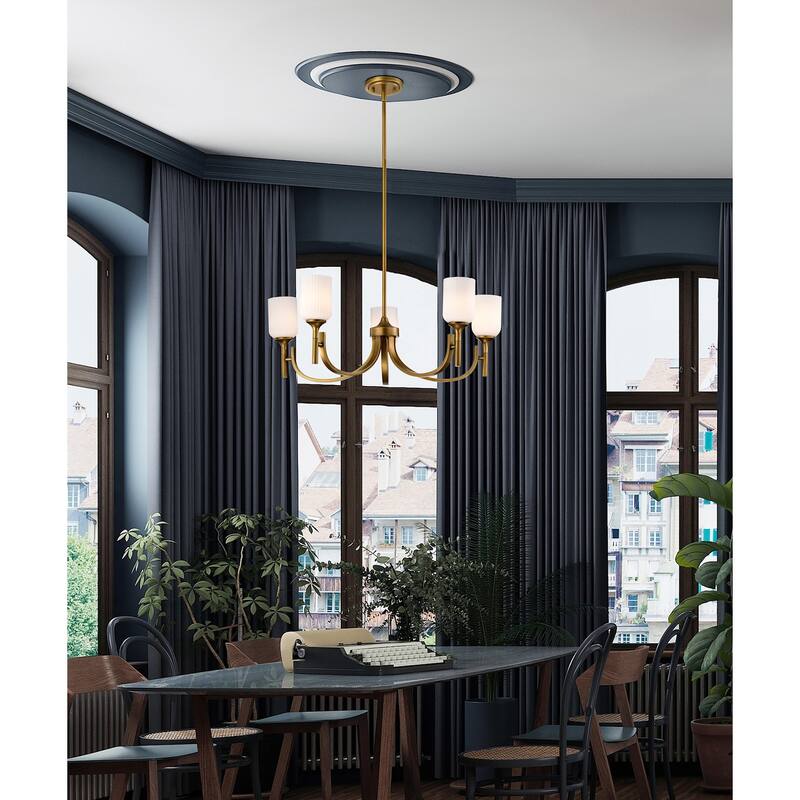Nuvo Lighting 60/8650 Solara 5 Light 30" Wide Chandelier