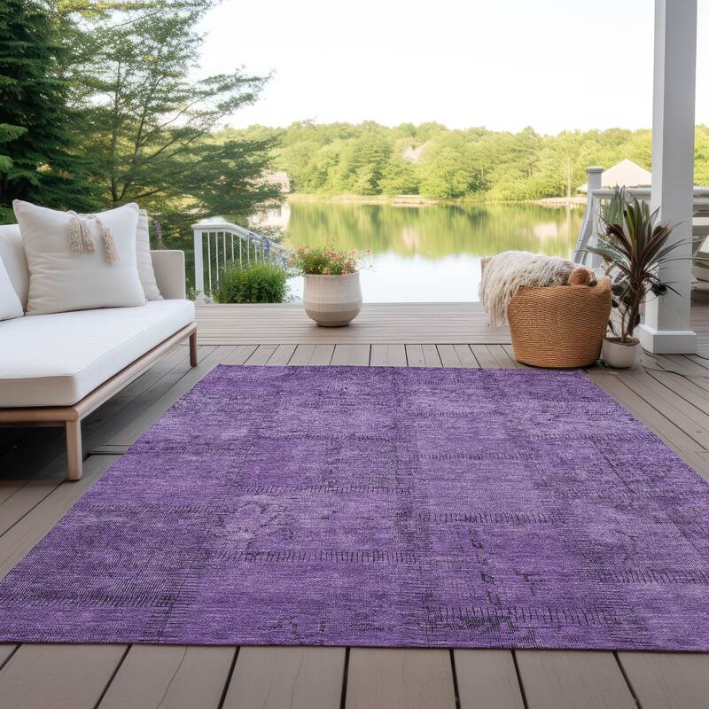 Machine Washable Indoor/ Outdoor Chantille Boho Moroccan Rug