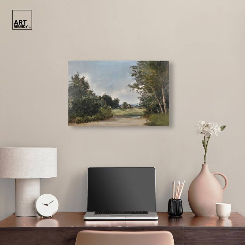 Hilltop Tower View II Canvas by Art Remedy, Gallery Wrapped