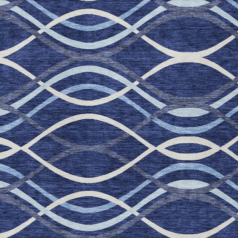 HomeRoots Abstract Transitional Rectangle Outdoor Rug