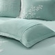 preview thumbnail 7 of 12, Harbor House Coastline Aqua Cotton Duvet Cover Set