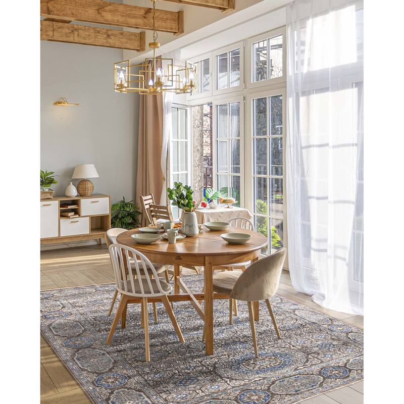 ECARPETGALLERY Hand-knotted Mamluk Grey Wool Rug - 8'3 x 9'9