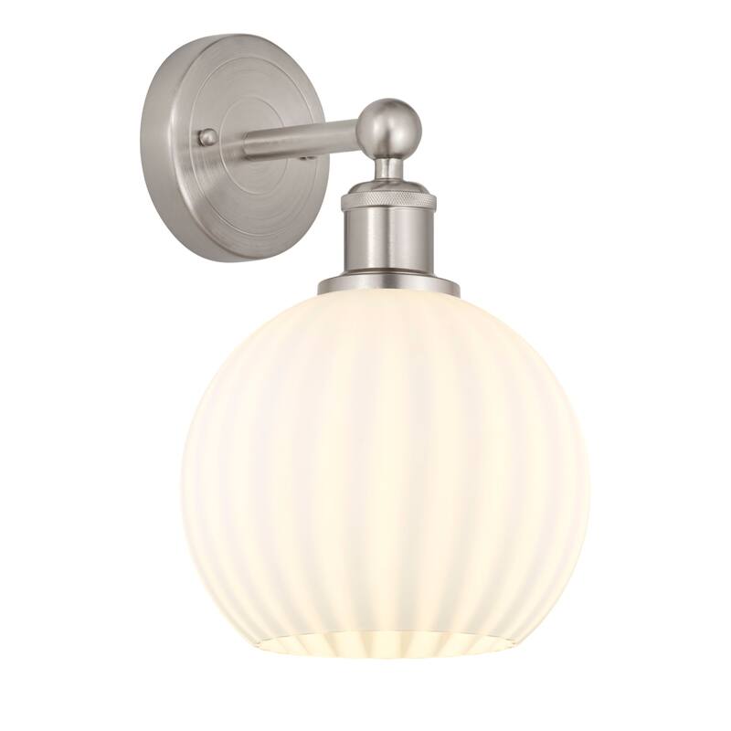 Innovations Lighting 616-1W 12 8 White Venetian Sconce White Venetian