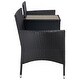 preview thumbnail 7 of 18, SAFAVIEH Outdoor Viora Wicker Loveseat. - 52" W x 25" D x 33" H