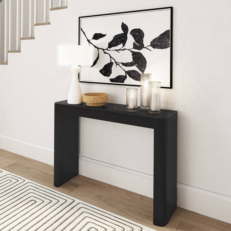 Plank and Beam Contour Console Table - 46" - Black