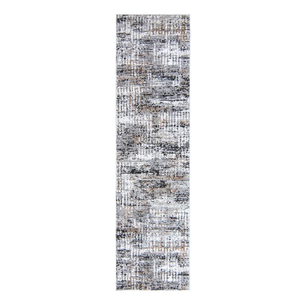 Barga Latah Gray Area Rug (2'2"x8') by Gertmenian - 2'2"x8'