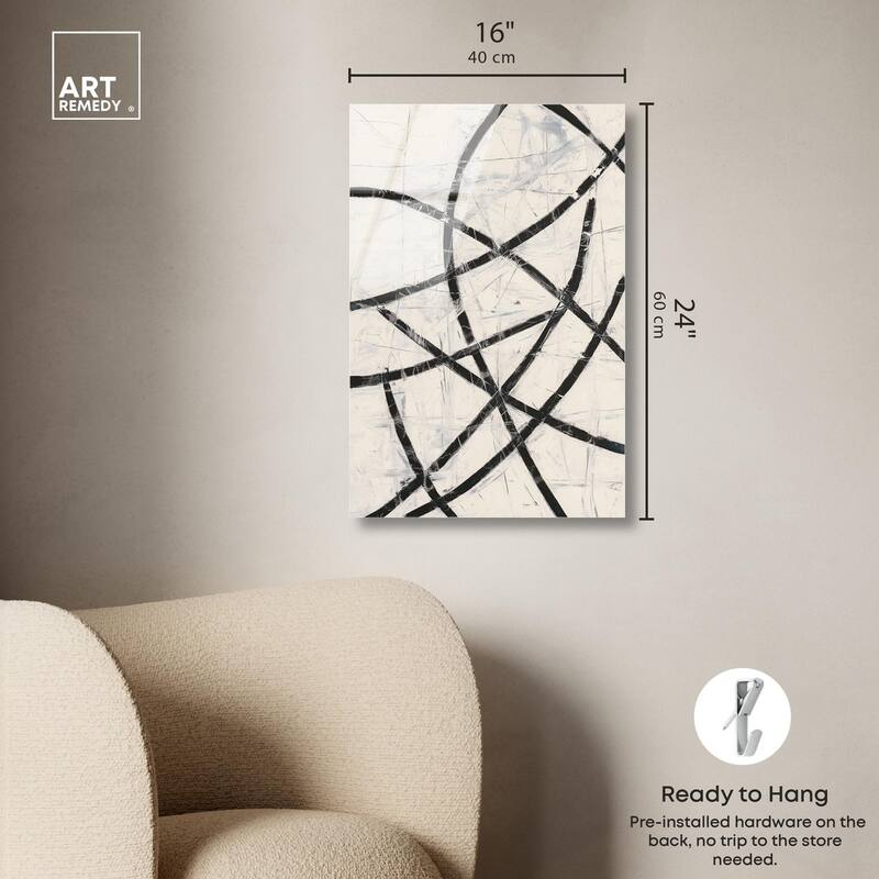 Intersecting Lines I Acrylic by Art Remedy, Ready to Hang