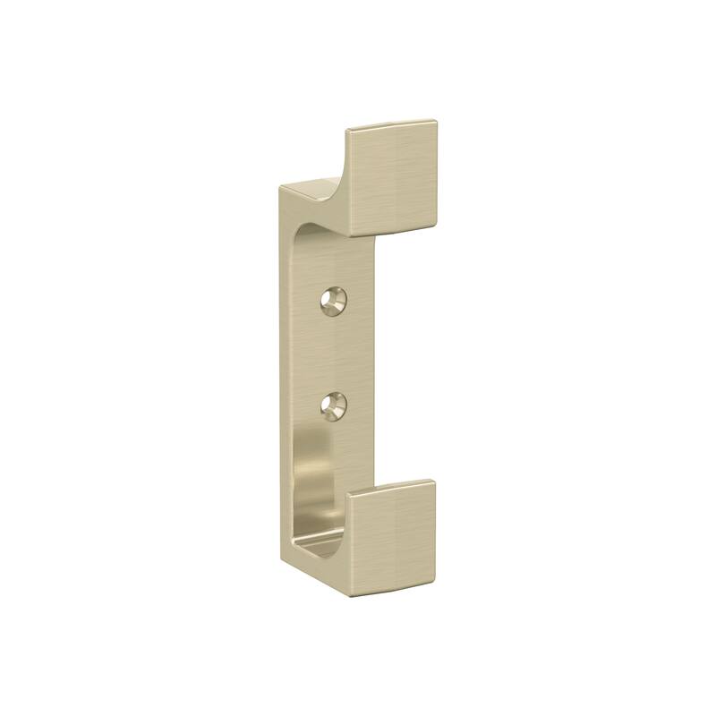 Amerock Bray Double Prong Decorative Wall Hook - Golden Champagne