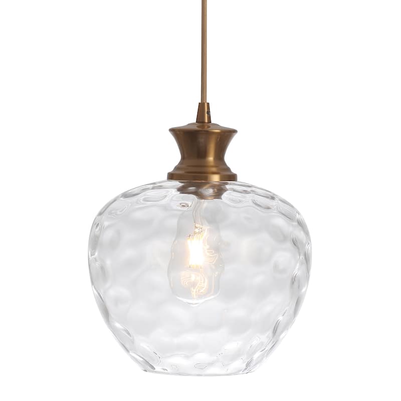 1-Light Pendant Light with Glass Shade for Kitchen Island