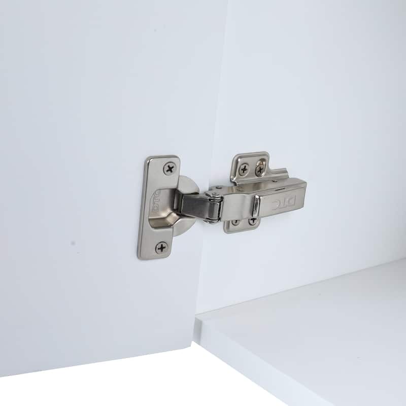 22 inch Plywood Wall Mounted Bathroom Vanity Set with Doors and Integrated Ceramic Sink