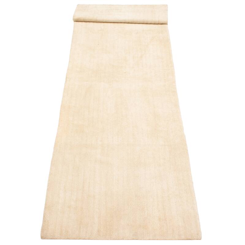 ECARPETGALLERY Hand-knotted Opulence Cream Wool Rug - 2'10 x 14'6