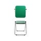 preview thumbnail 1 of 3, Metal & Plastic Folding Tray Table - 15.75" L x 13.75" W x 24.75" H Green