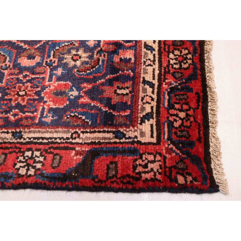 ECARPETGALLERY Hand-knotted Andelz Navy Wool Rug - 3'2 x 13'1