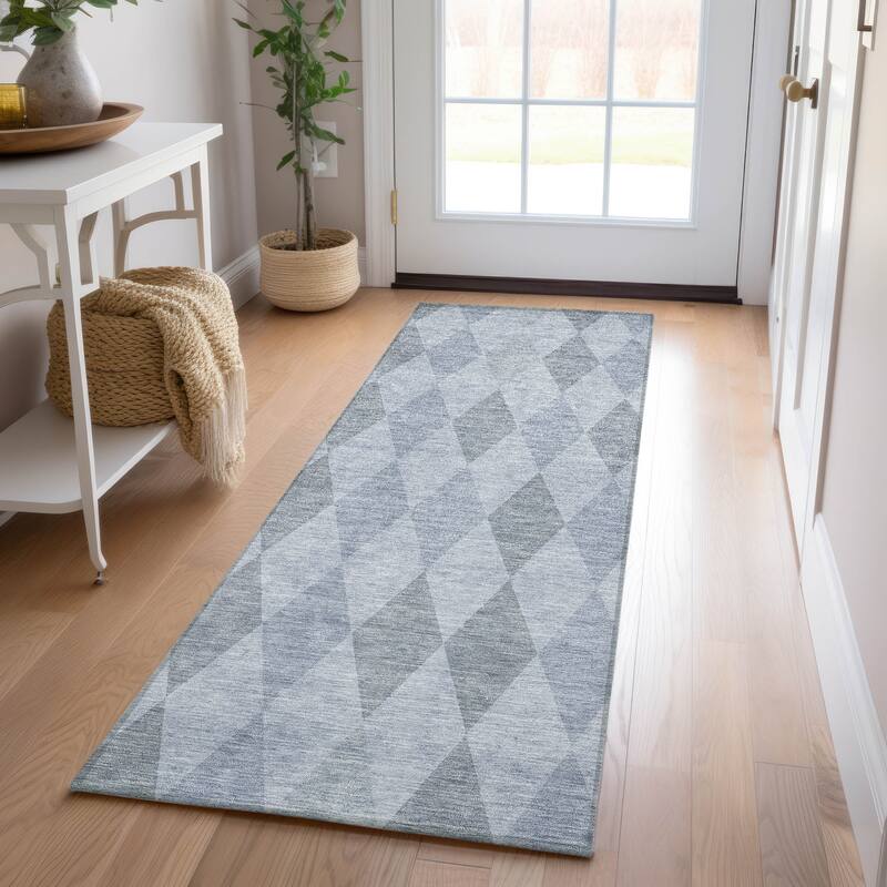 Altolo Modern Geometric Weather Resistant Blended Style Outdoor Rug