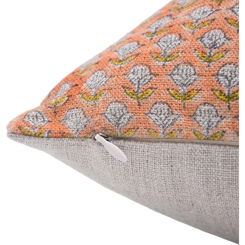 Decorative Block print Couch pillow Cover - Tarangini
