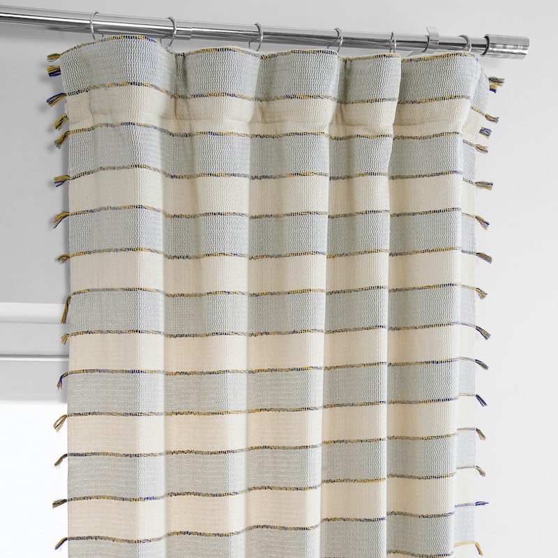 Exclusive Fabrics Loom Woven Sheer Cotton Curtain (1 Panel)