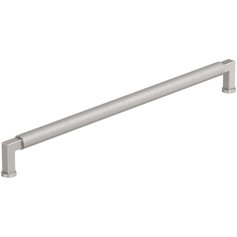 Amerock BP37629 Balata 12-5/8" Center to Center Knurled Handle Cabinet - Satin Nickel