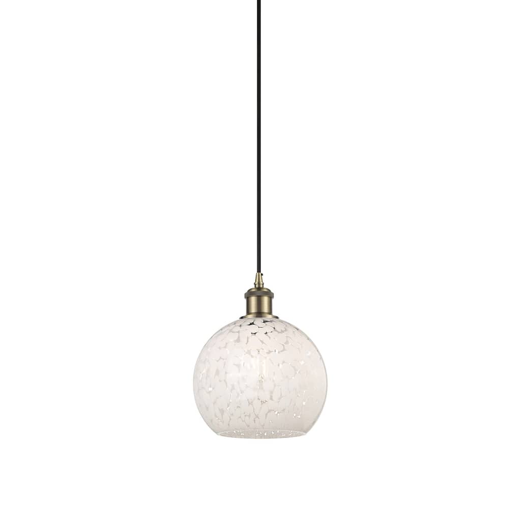 Innovations Lighting 516-1P-10-8 White Mouchette Pendant White