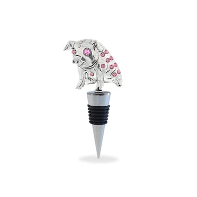 Cheers Pig Metal Wine Stopper - Elegant Vacuum Seal Reusable - 5 Inches