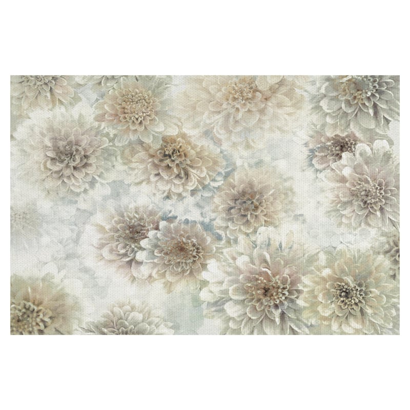 Dahlia Dream Silver by Studio Arts Canvas Art Print