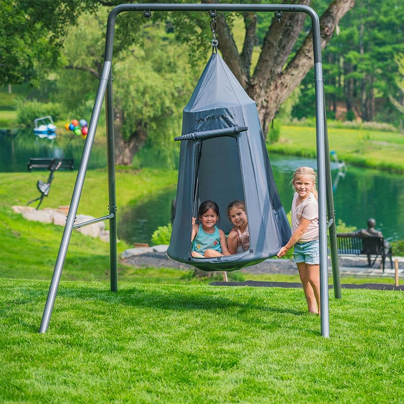 gobaplay Round Tree Swing, 39" Platform Saucer (Swingset Frame Not Included)