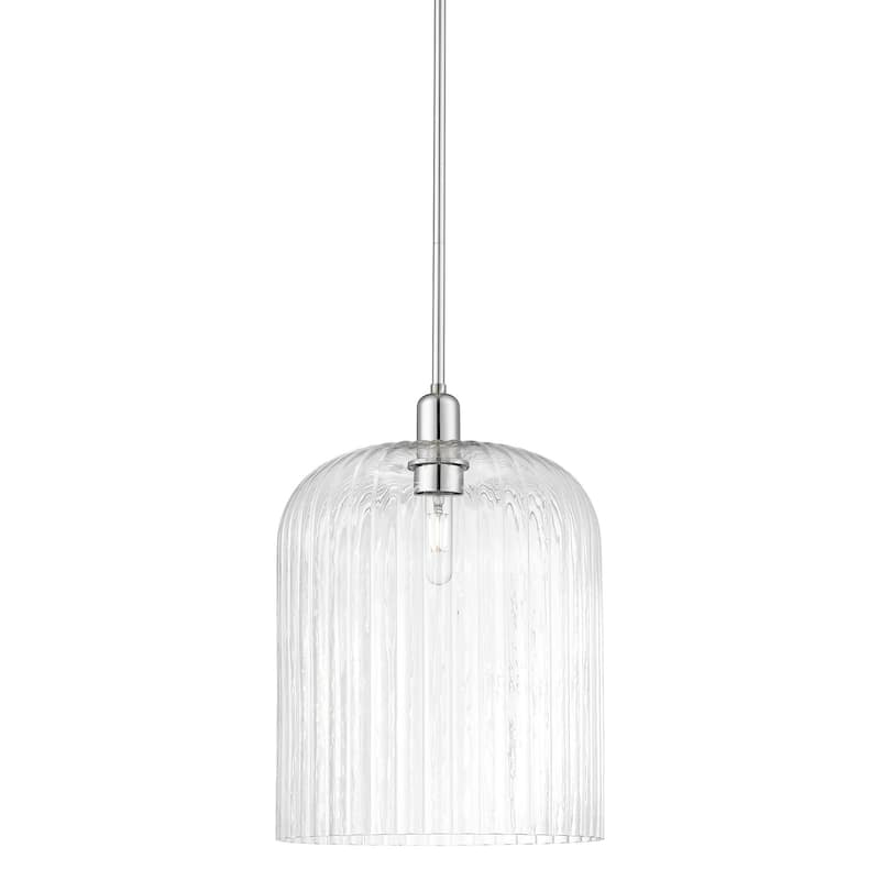 Innovations Lighting 716-1S-18-12 Bridal Veil Pendant Bridal Veil 12" - Polished Chrome / Clear