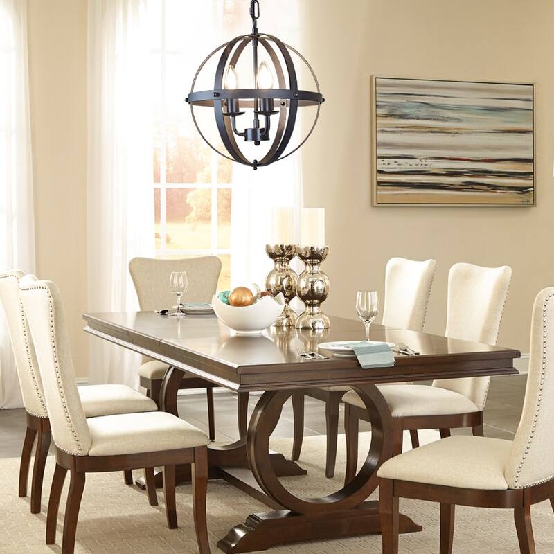 Pendant Light Flush Mounted Adjustable Hanging Ceiling Chandelier Light for Kitchen Island Living Room