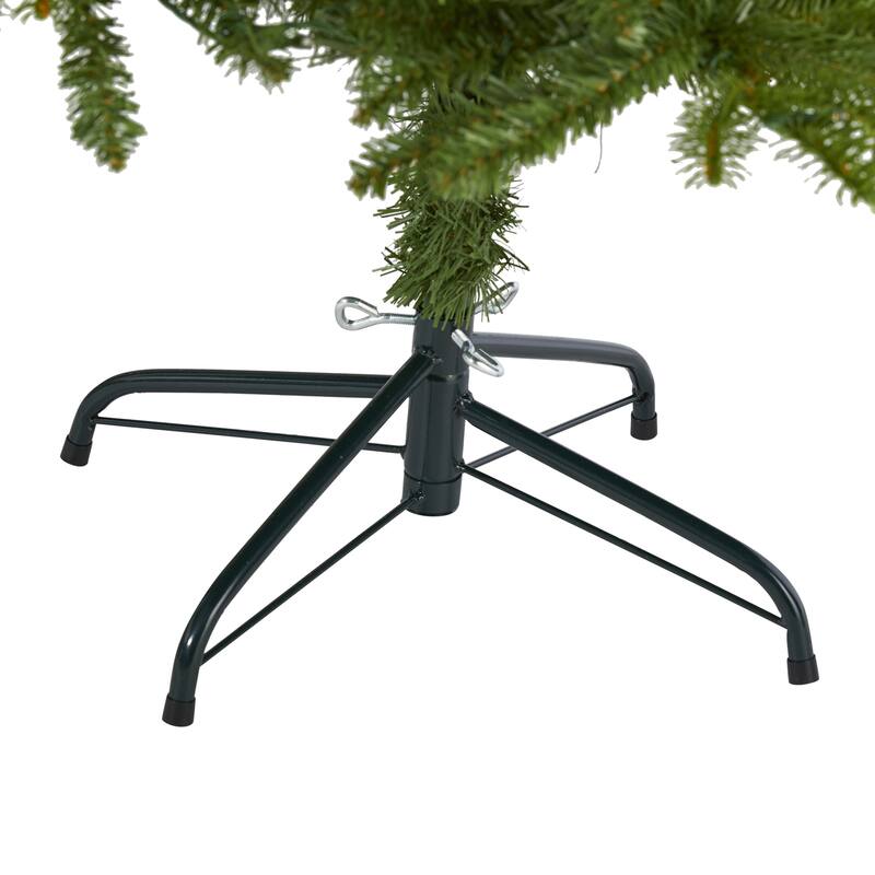 8' Pre-Lit Wellington Spruce Artificial Christmas Tree, Clear LED Lights - 8 Foot