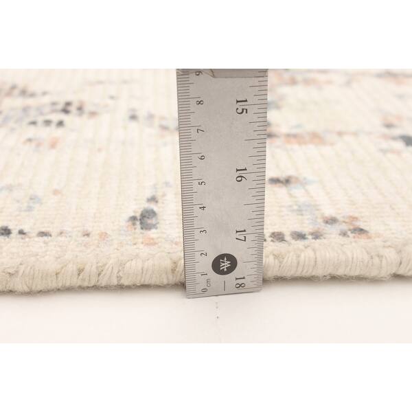 ECARPETGALLERY Hand Loomed Galleria Grey Viscose, Wool Rug 5'3 x 7'3