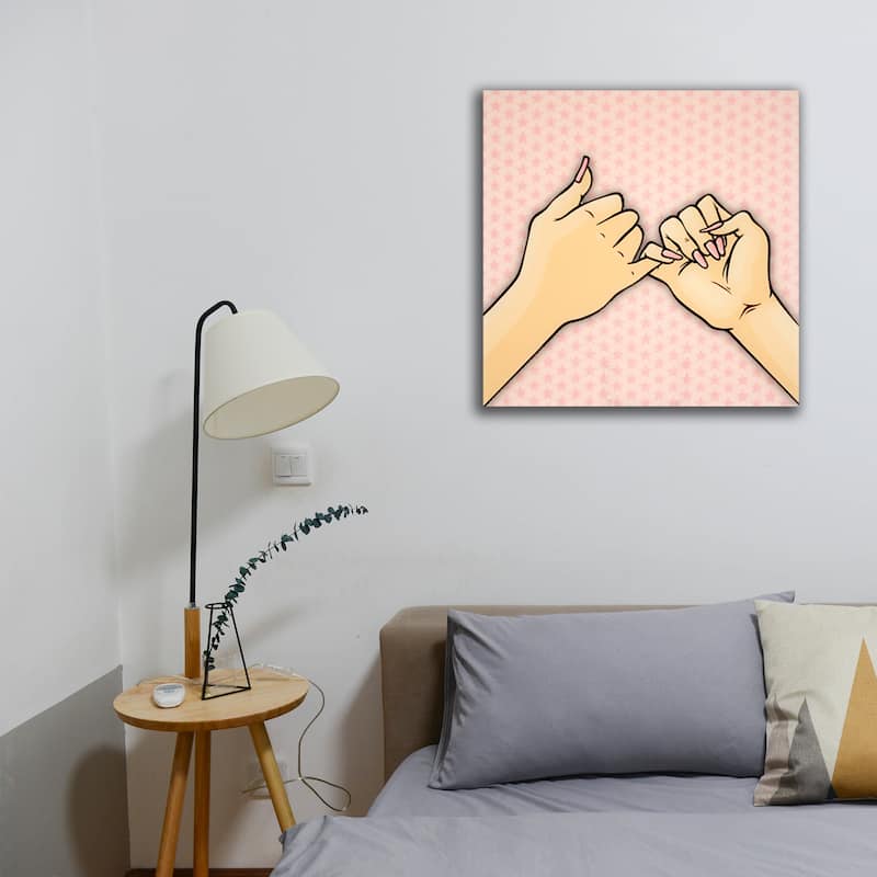 5D Multi-Dimensional Wall Art - Custom Made Pinky Promise Wall Art Print