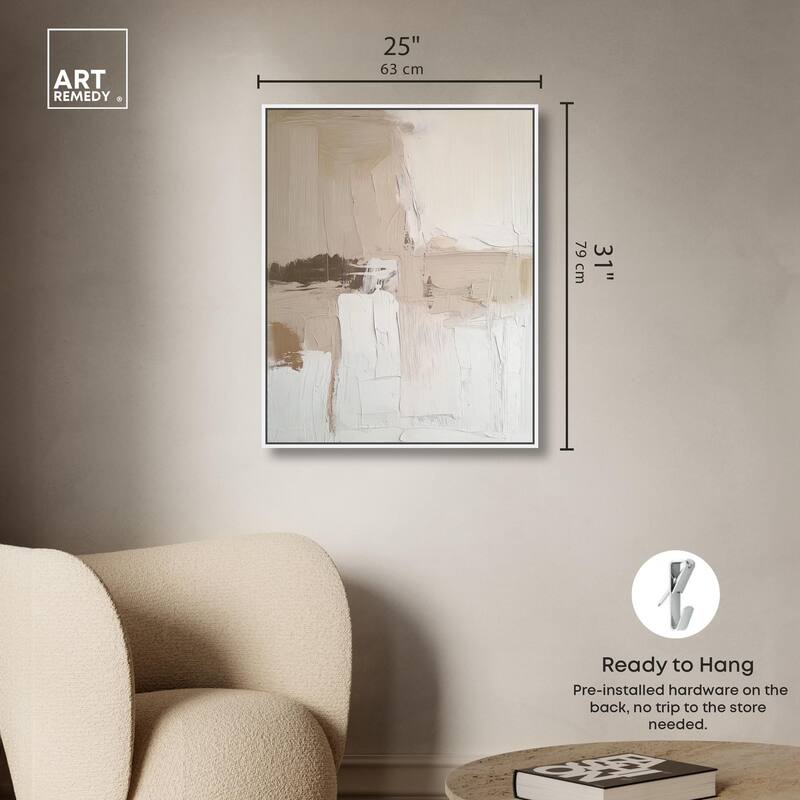 Subtle Earth Tones I Canvas by Art Remedy