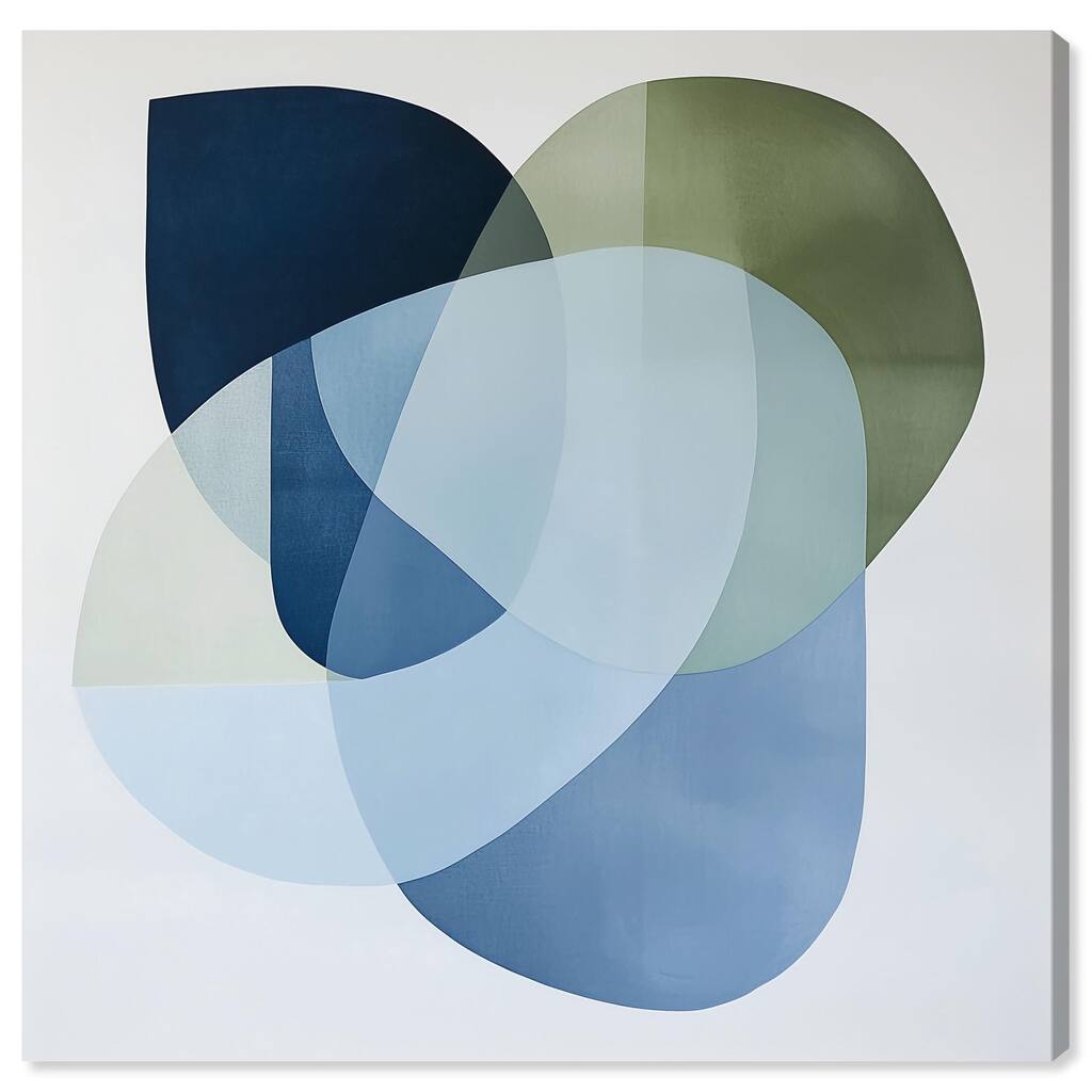 Serene Overlap I Canvas by Art Remedy, Gallery Wrapped