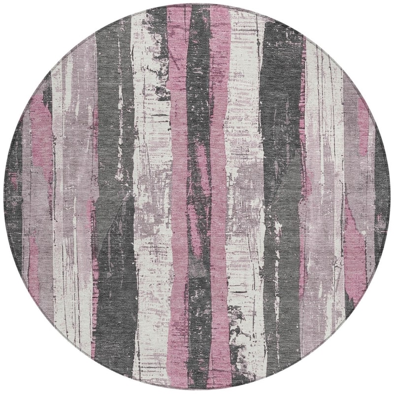 HomeRoots Striped Transitional Rectangle Outdoor Rug