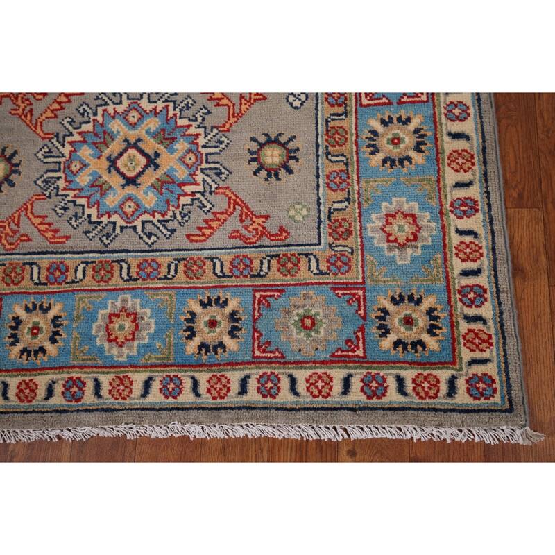 Kazak Oriental Foyer Rug Handmade Wool Carpet - 3'3" x 4'10"