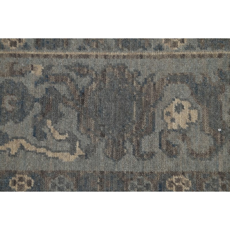 Silver Washed Turkish Ziegler Wool Area Rug Home Decor Carpet - 6'7" x 9'10"