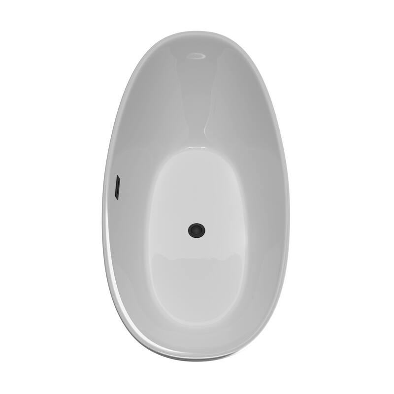 Wyndham Collection WCBTE652066-ATP Dorrit 66" Free Standing Acrylic