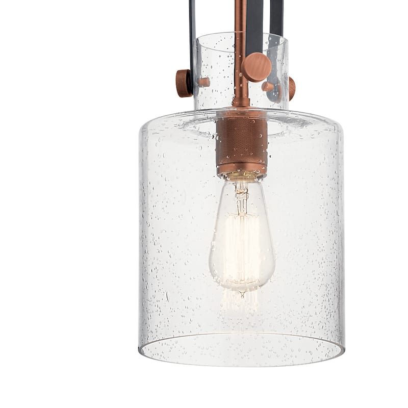 Kichler Lighting Kitner 7-in 1-Light Pendant Antique Copper