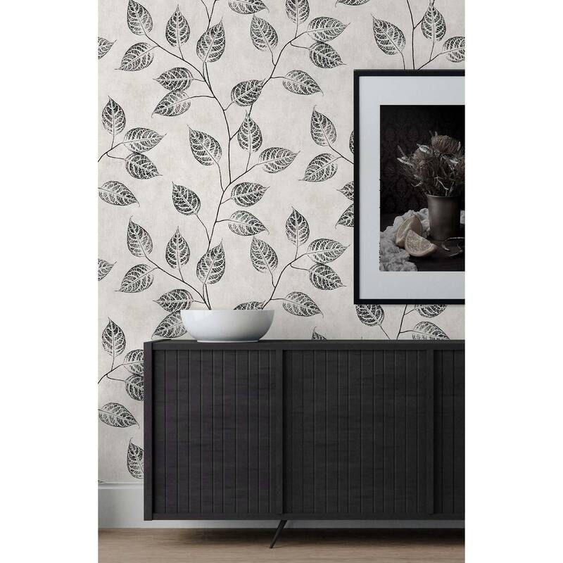 Seabrook Designs Branch Trail Silhouette Nonwoven Unpasted Wallpaper