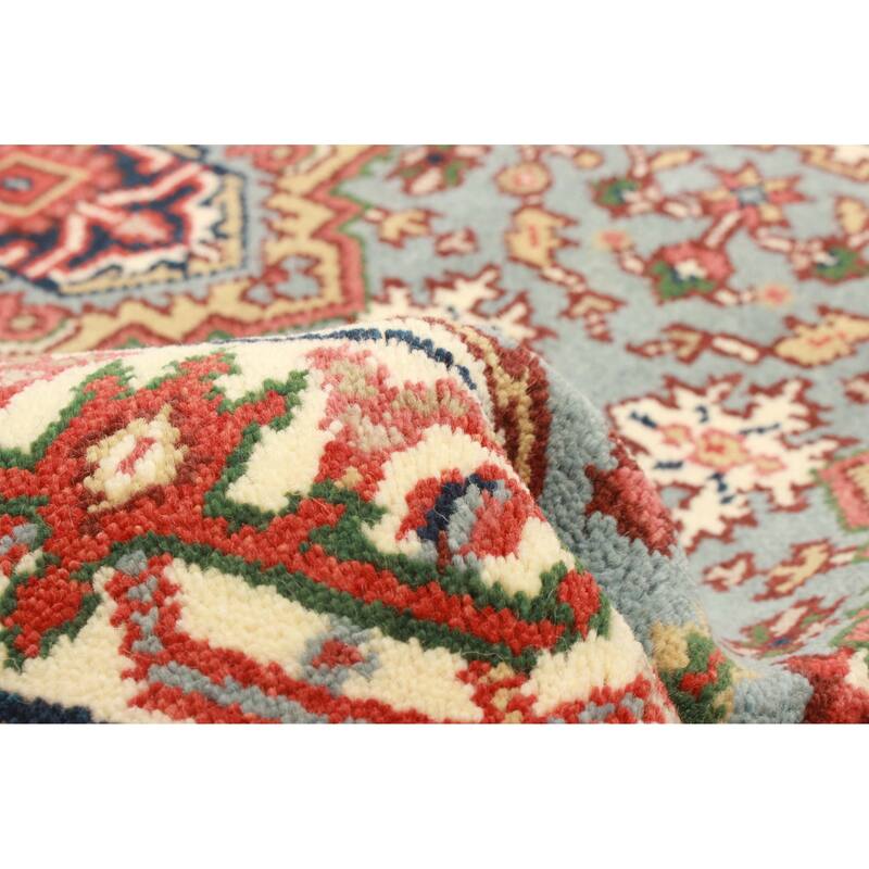 ECARPETGALLERY Hand-knotted Serapi Heritage Light Blue Wool Rug - 2'7 x 5'10