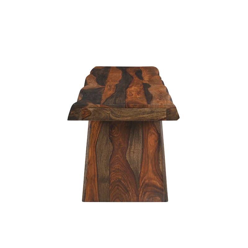 Avenue 68" Live Edge Wood Dining Bench