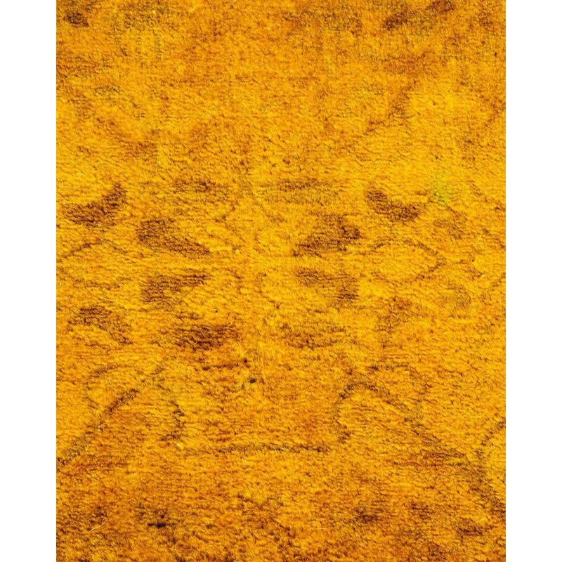 Fine Vibrance, One-of-a-Kind Hand-Knotted Area Rug - Yellow, 3' 2" x 4' 6" - 3' 2" x 4' 6"