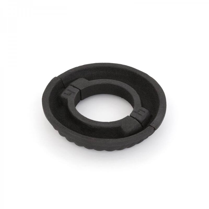 Black Aluminum Radiator Flange Le Cruller Style 1.5" (IPS) 1.88" ID - 3.88" OD Renovators Supply