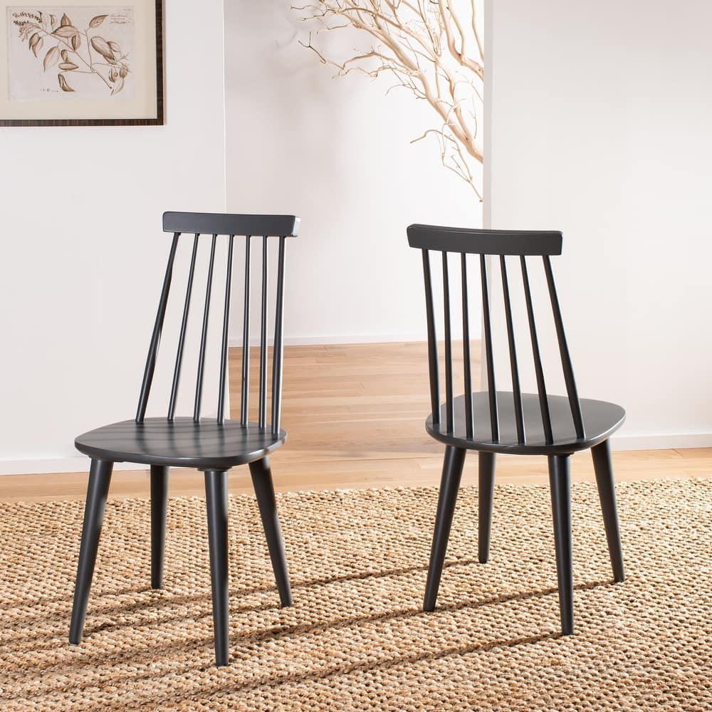 SAFAVIEH Gwennaelle Spindle Back Side Chair (Set of 2) - 17.3" W x 20.7" L x 36" H - 17"Wx21"Dx36"H