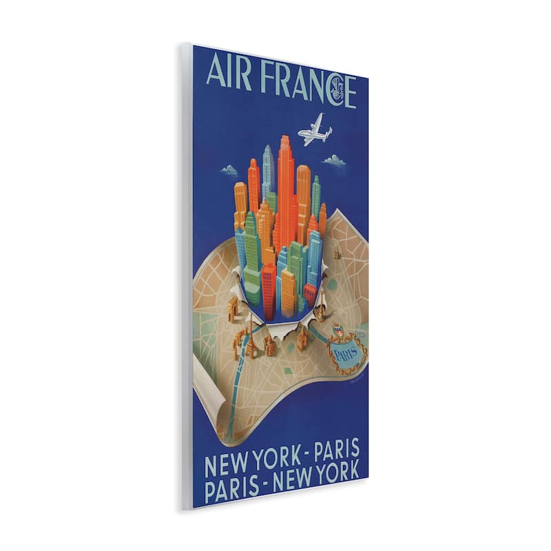 Stupell Air France Vintage Travel Wall Plaque Art Design By Marcus Jules