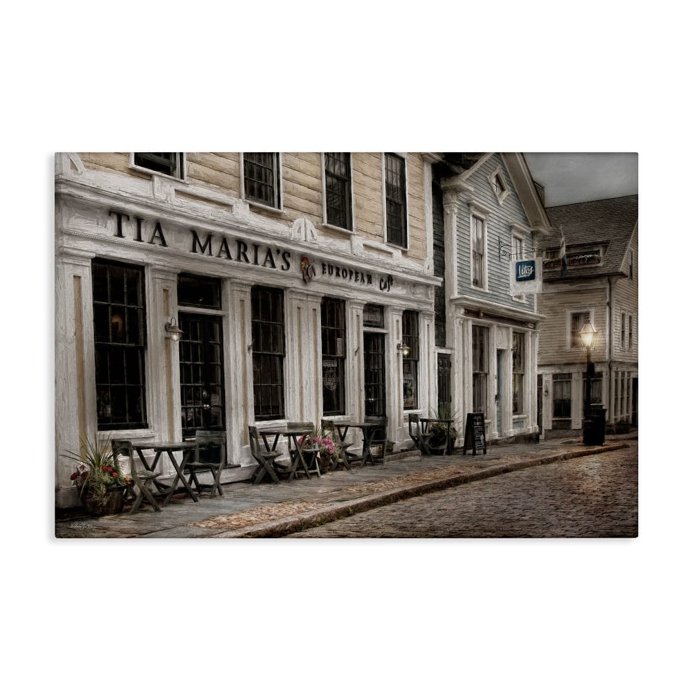 Stupell European Cafe Architecture Canvas Wall Art Design By Robin-Lee Viera