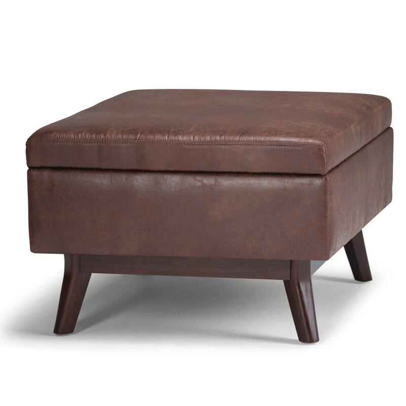 Wyndenhall Ethan Mid-century Modern Rectangular Table Ottoman