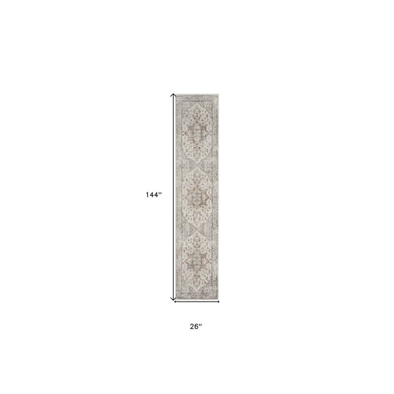 Same Power Loomed Low Pile Area Rug By HomeRoots - 144' X '26' X '0.25